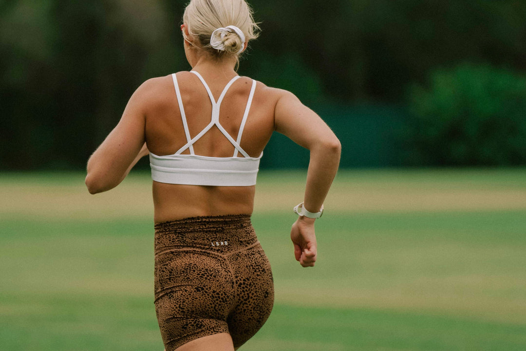 girl running outdoors