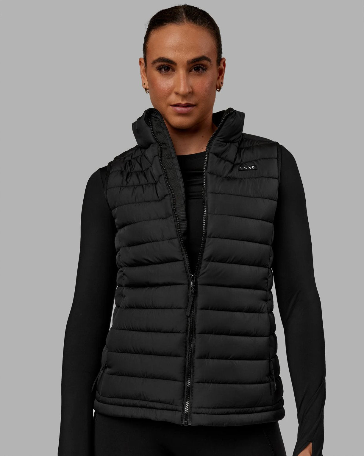 Purple puffer vest womens online