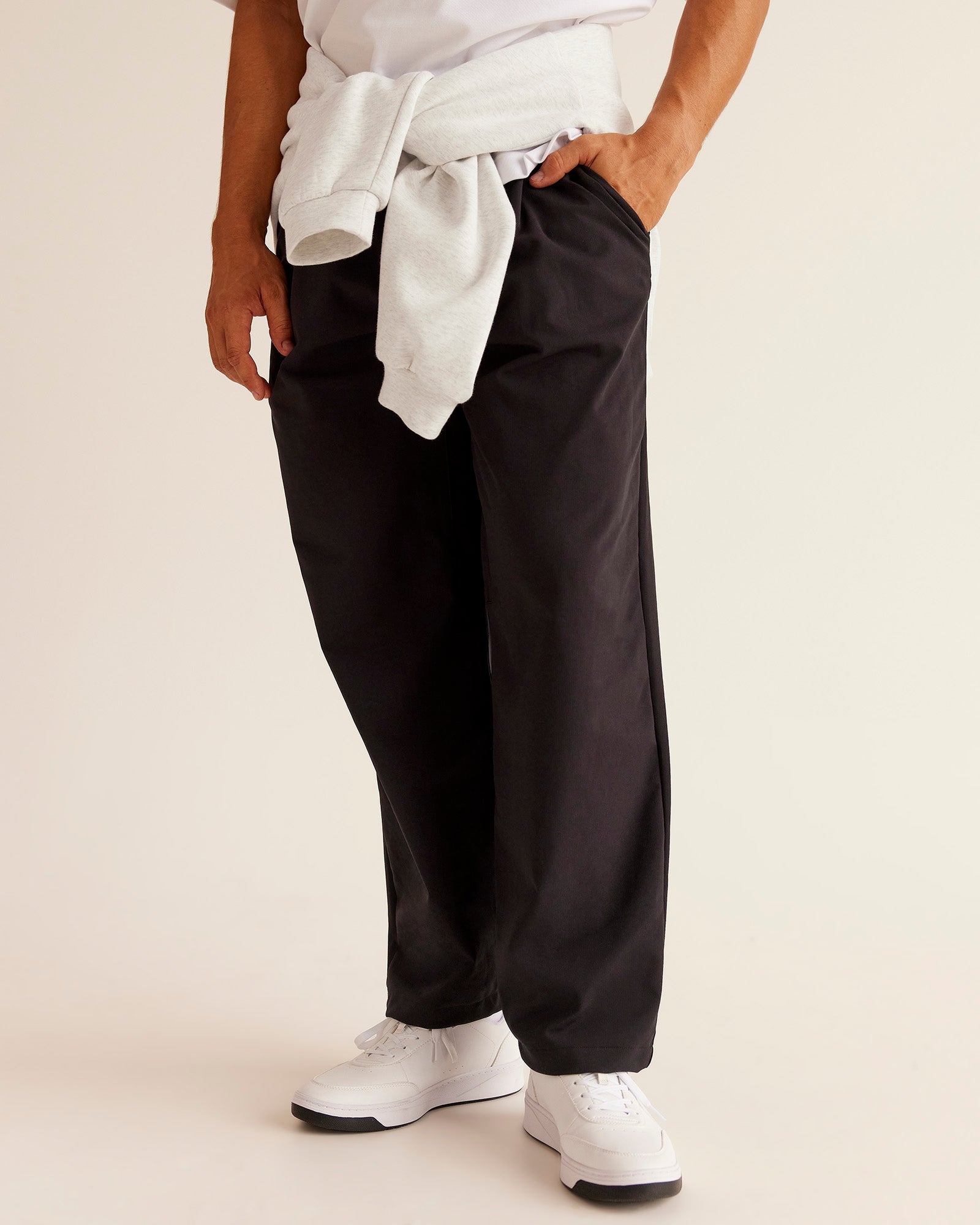 All Day ZeroCrease™ Wide Leg Pant - Black | LSKD