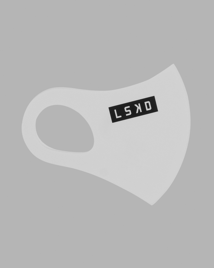 Rep Face Mask - White-Black