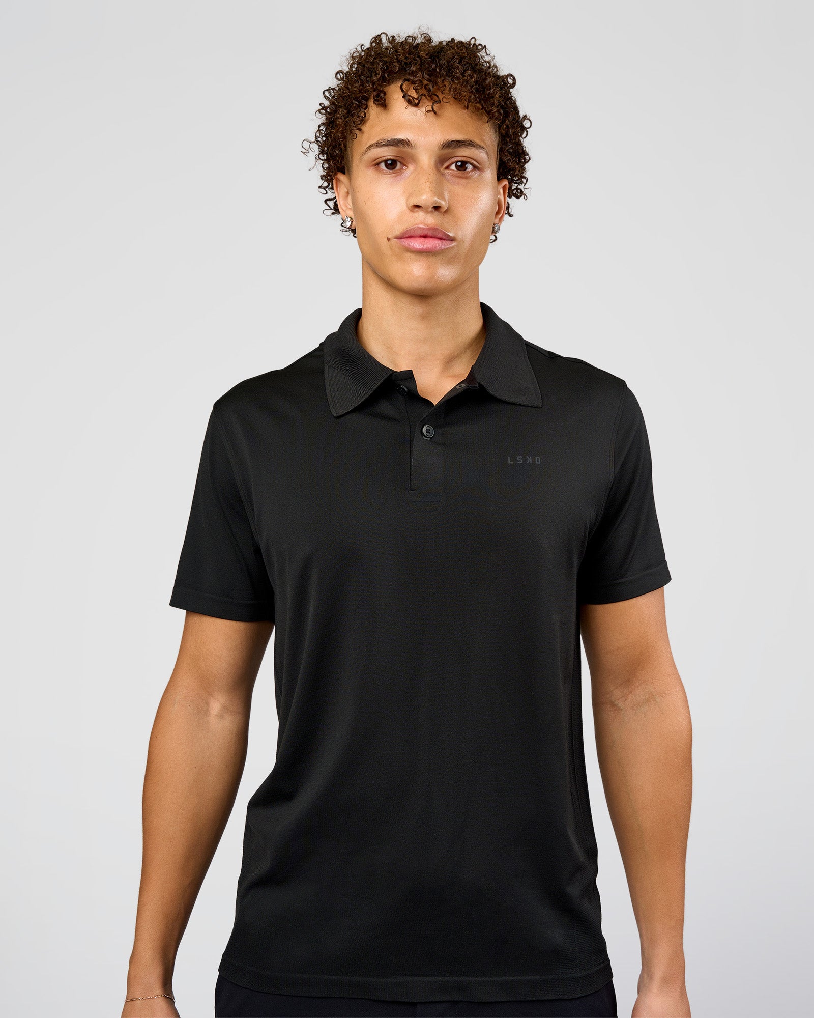 Drive Seamless Polo - Black | LSKD