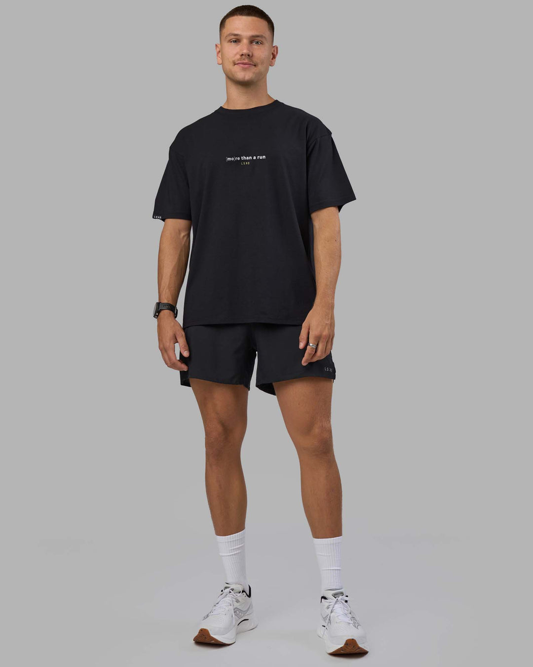 MTAR FLXCotton Oversized Tee - Black | Model:Nikola | Size:L