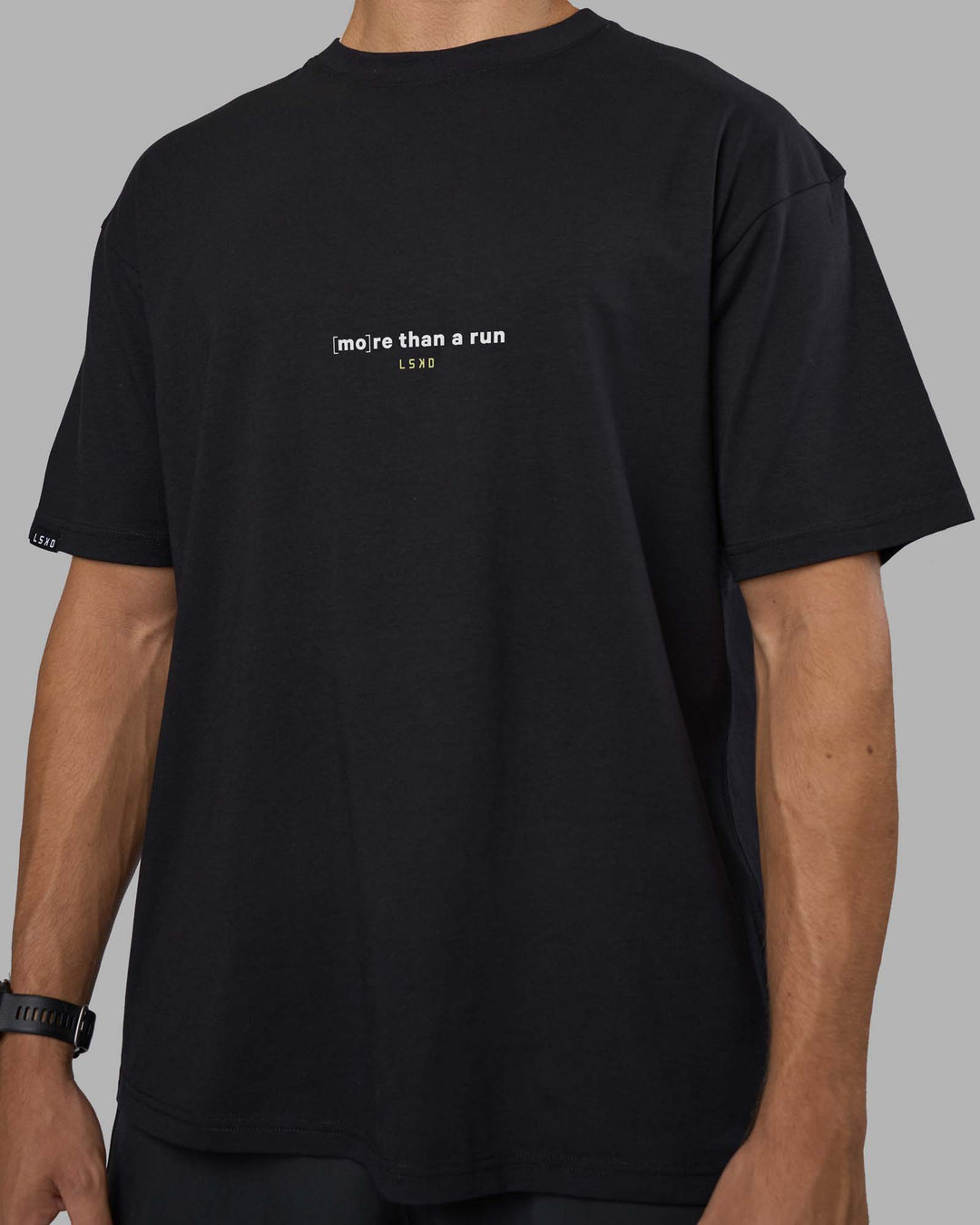 MTAR FLXCotton Oversized Tee - Black | Model:Nikola | Size:L