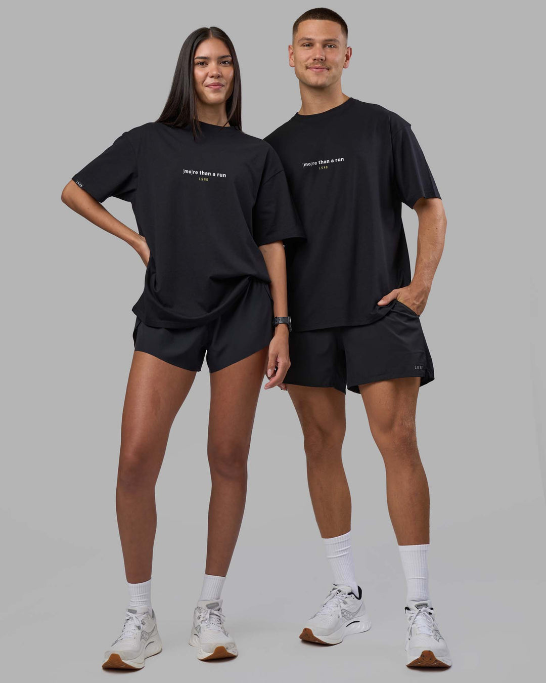 MTAR FLXCotton Oversized Tee - Black | Model:Both | Size:Duo