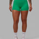 Woman wearing Elixir X-Short Tights With Pockets - Holly Green