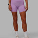 Woman wearing Fusion Mid Short Tights - Light Violet