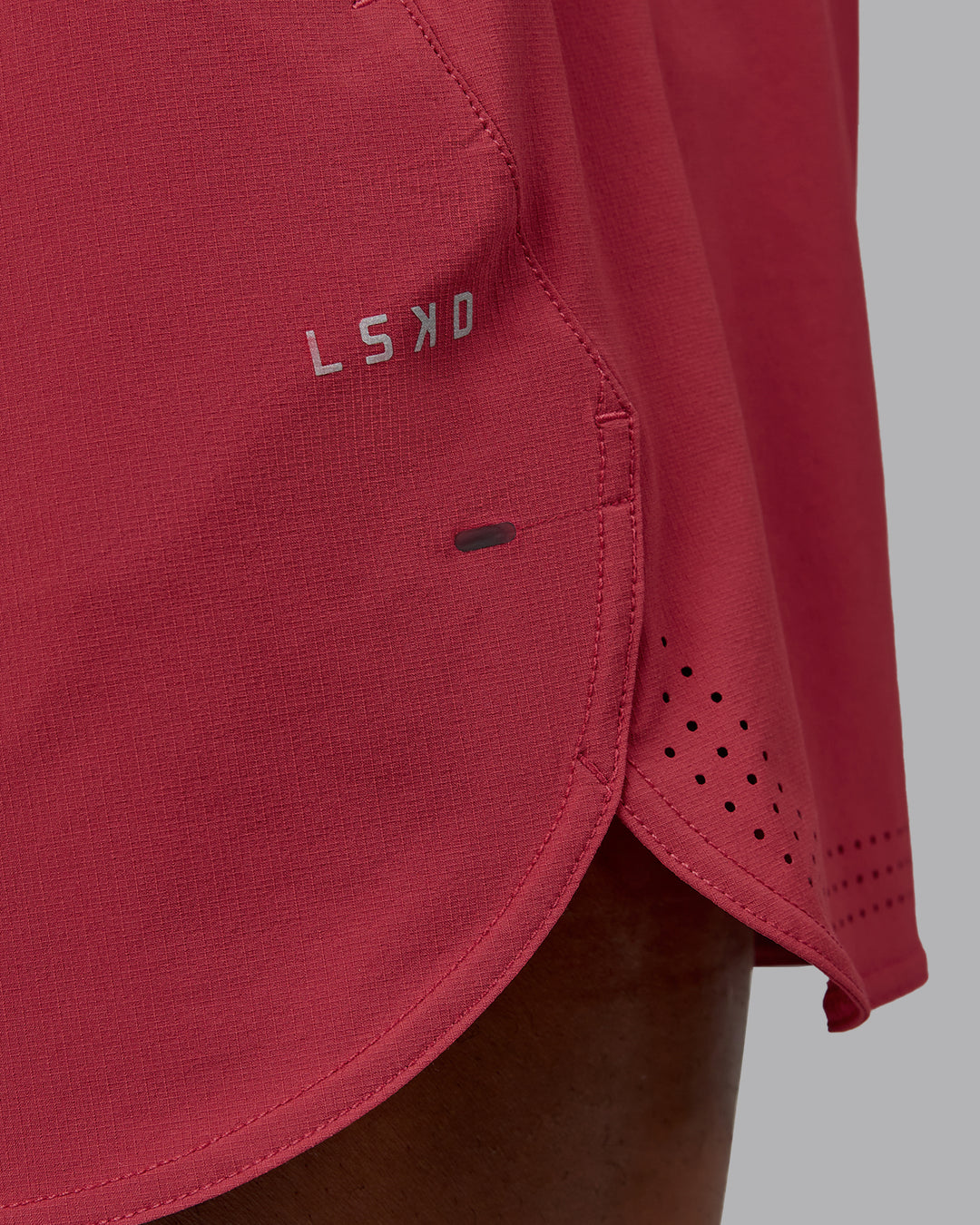 Man wearing Lift 6" Performance Short - Claret | Model:Sam | Size:L