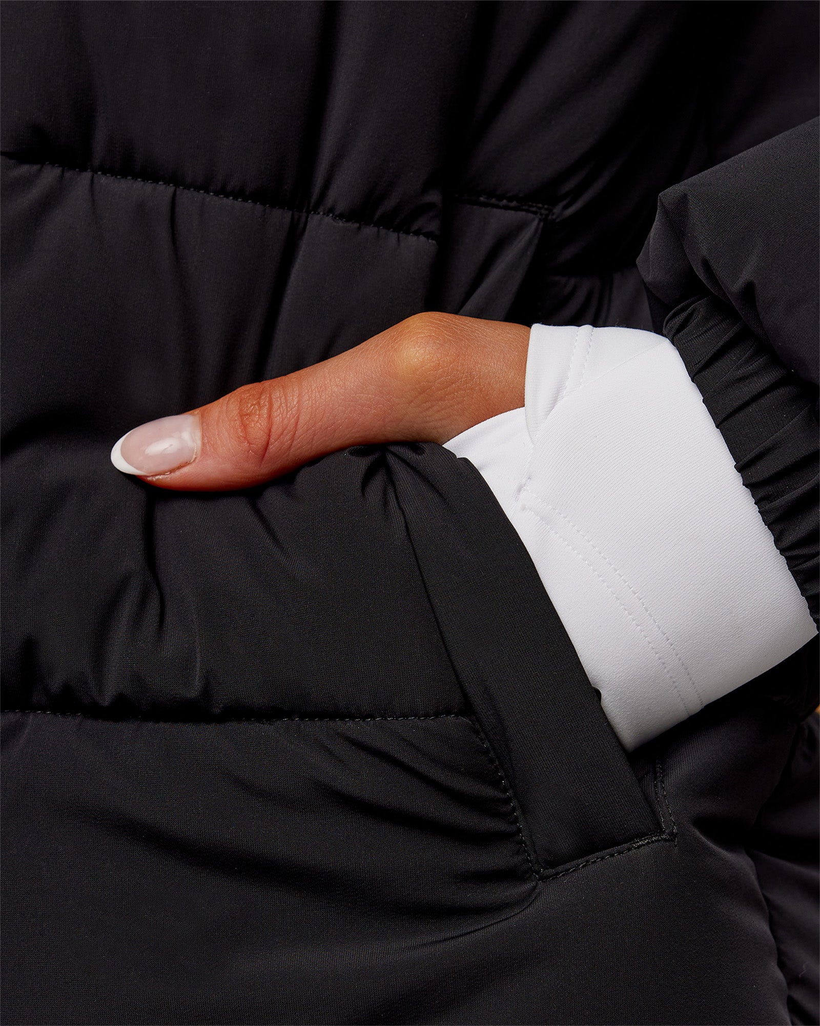 FLEECE LINED POCKETS