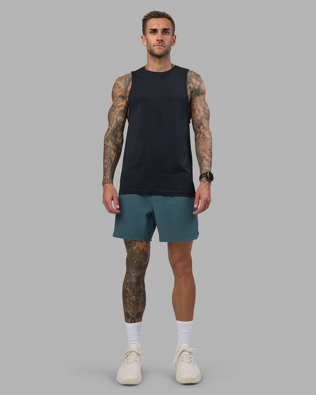 Man wearing Lift 6" Short - Abyssal | Model:Tommy | Size:S
