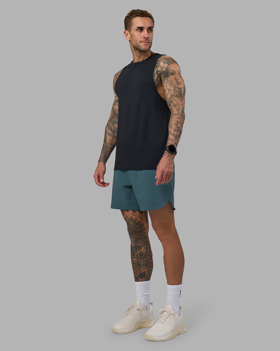 Man wearing Lift 6" Short - Abyssal | Model:Tommy | Size:S