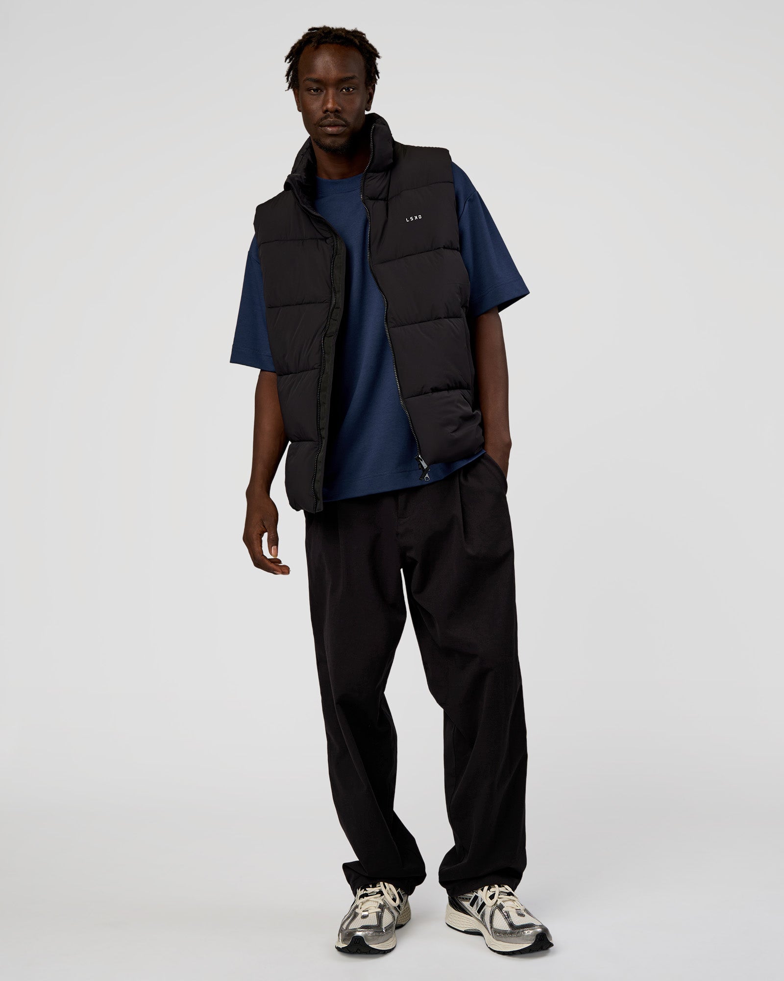 Base Puffer Vest - Black | LSKD