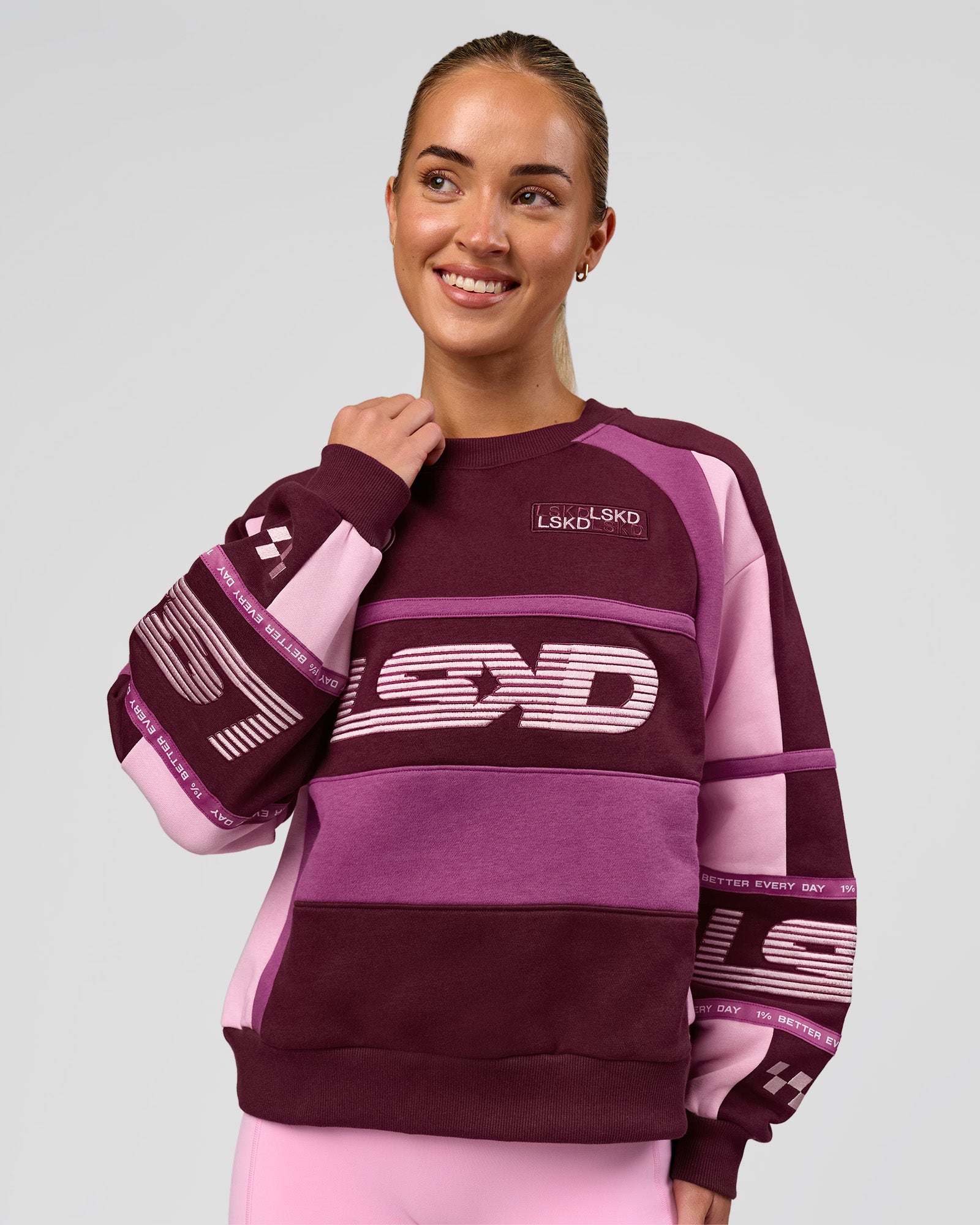 Power Sweater - Cherry Lacquer-Boysenberry | LSKD