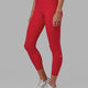 Woman wearing Fusion 7/8 Length Tight - Scarlet