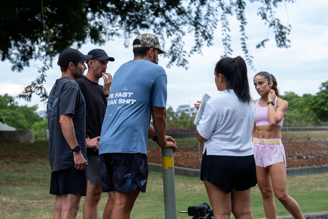 She runs but she’s never just running