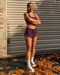 Accelerate 3" Mid-Rise Running Short - Cherry Lacquer