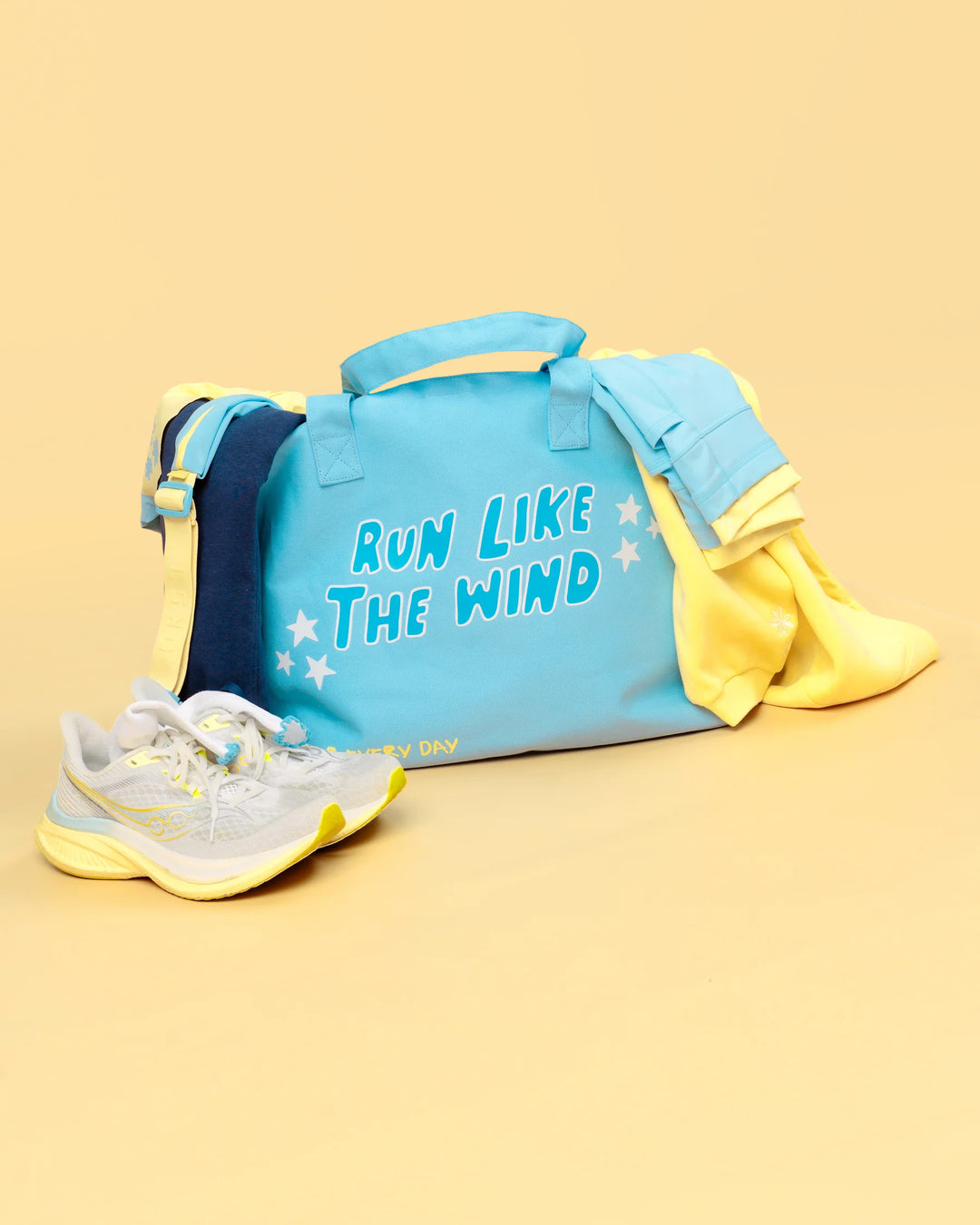 Hold It All Canvas Tote - Baltic Sea-Lemon - view 1