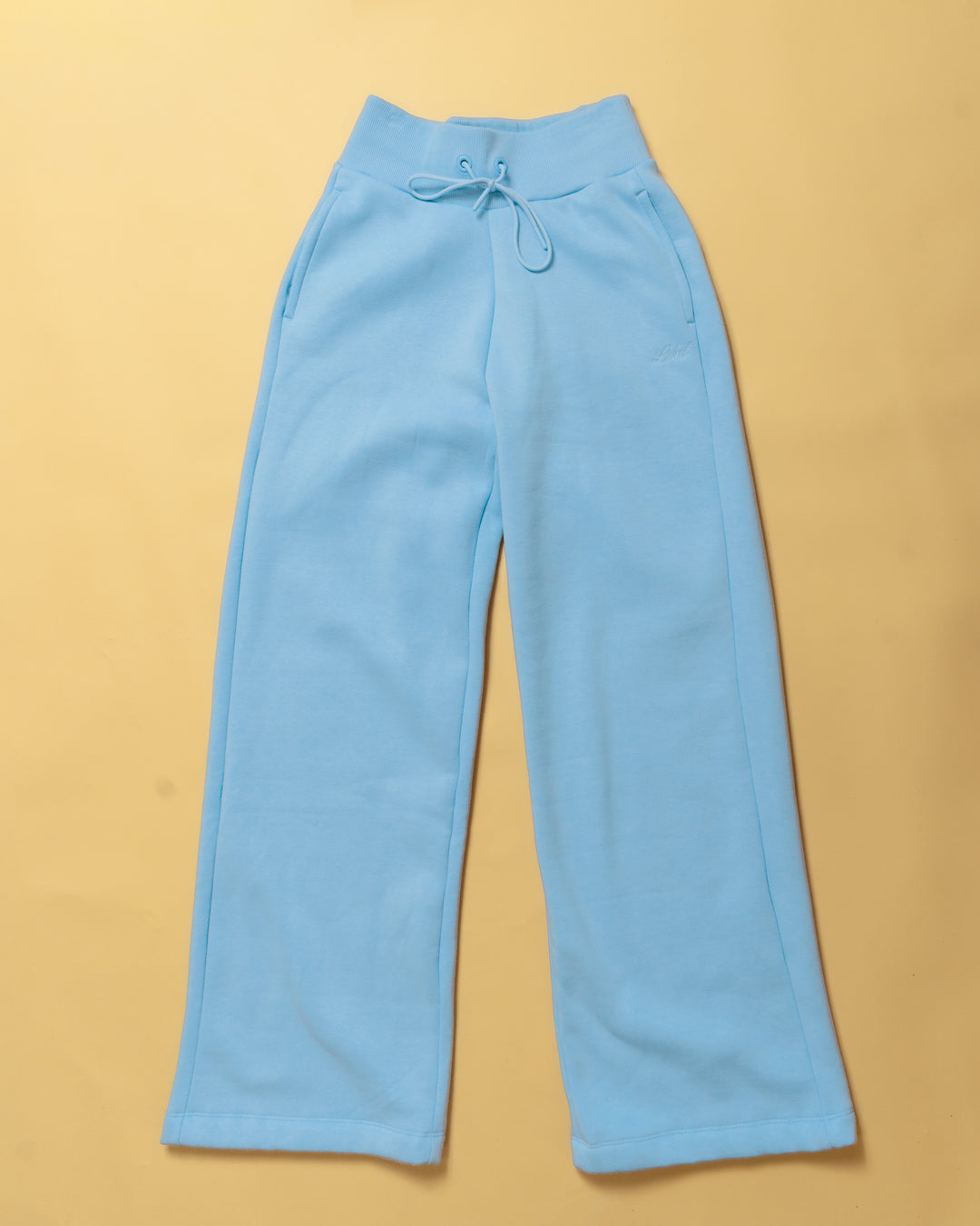 Flat lay Go-To Script Wide Leg Track Pant - Open Air