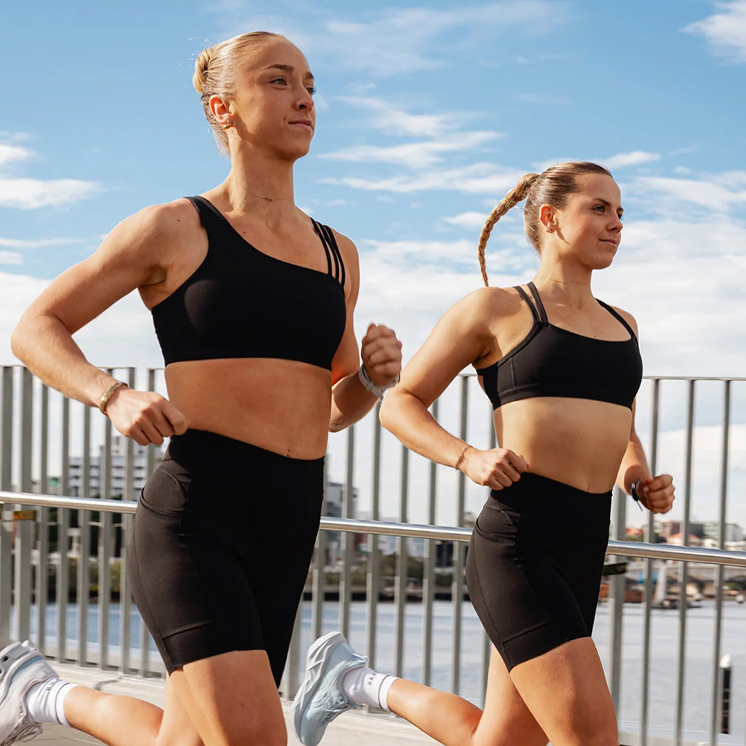Duo wearing Elite Run Short