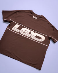Inline Heavyweight FLXCotton Oversized Tee - Hot Chocolate-Off White | Thumbnail Index: 3