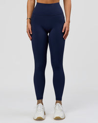 Woman wearing O.G. Fusion Ultra High-Rise Full Length Legging Pockets - Future Navy | Model:Amity| Size:S | Thumbnail Index: 8