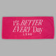 1% Better Every Day Cotton Towel 50x115cm - Magenta-White