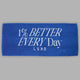 1% Better Every Day Cotton Towel 50x115cm - Power Cobalt-White
