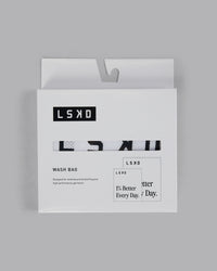 1% Better Wash Bag Set - White-Black