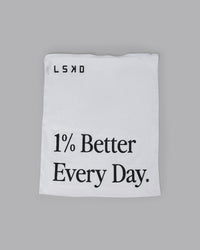 1% Better Wash Bag Set - White-Black