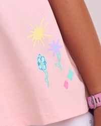 Kid wearing Mother's Day Mini Me Kids FLXCotton Tee  - Marshmallow | Model:Jayla | Size:10