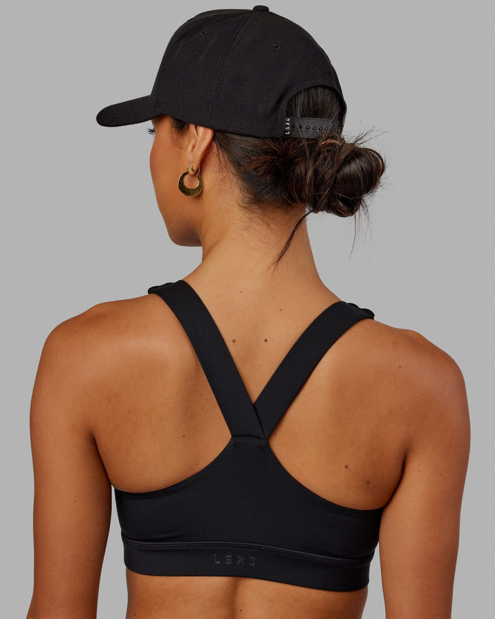 Cornerstone Snapback Cap - Black-White