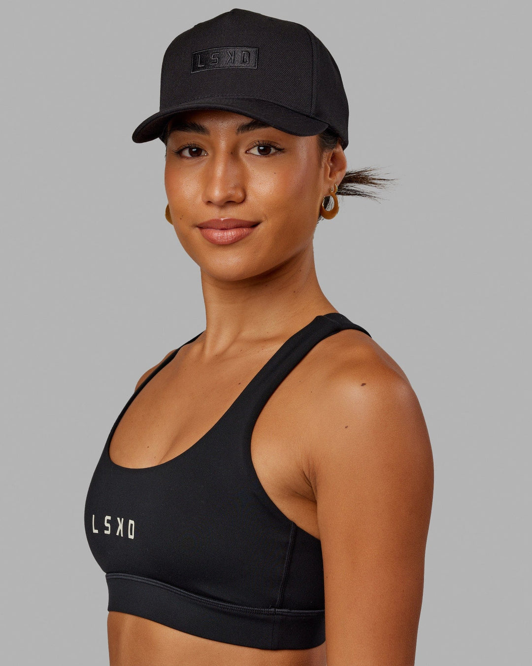 Cornerstone Snapback Cap - Black-Black