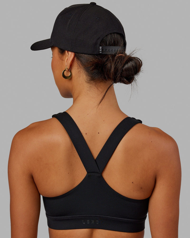 Cornerstone Snapback Cap - Black-Black