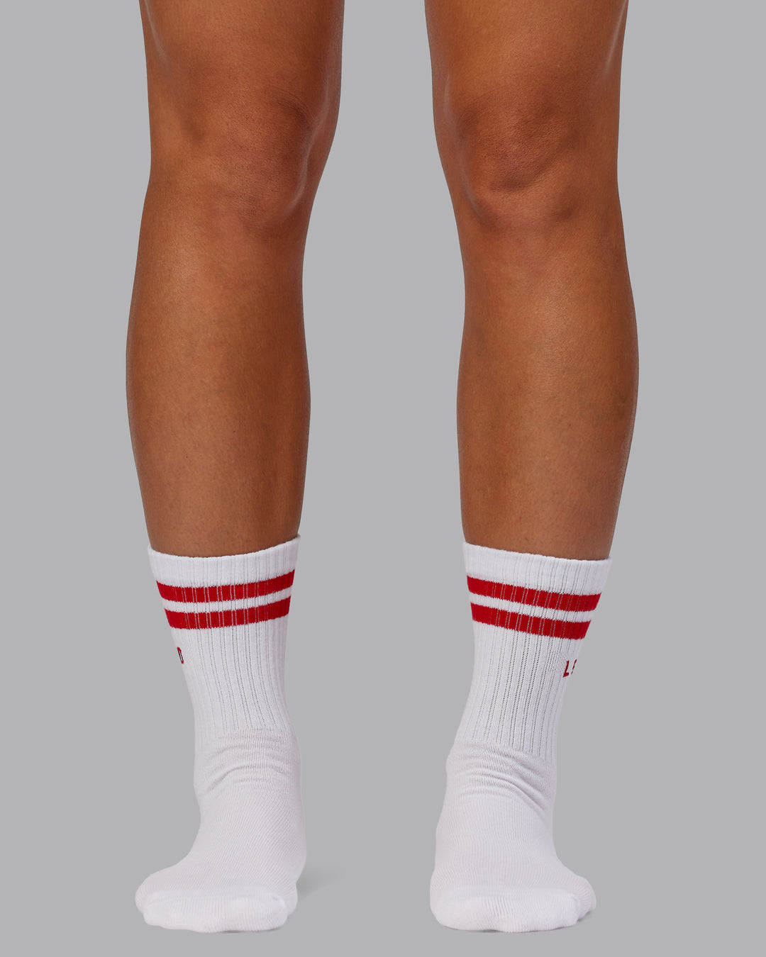 Model wearing Quarter Sock Pack - Candy Pink-Flame | Size:OS