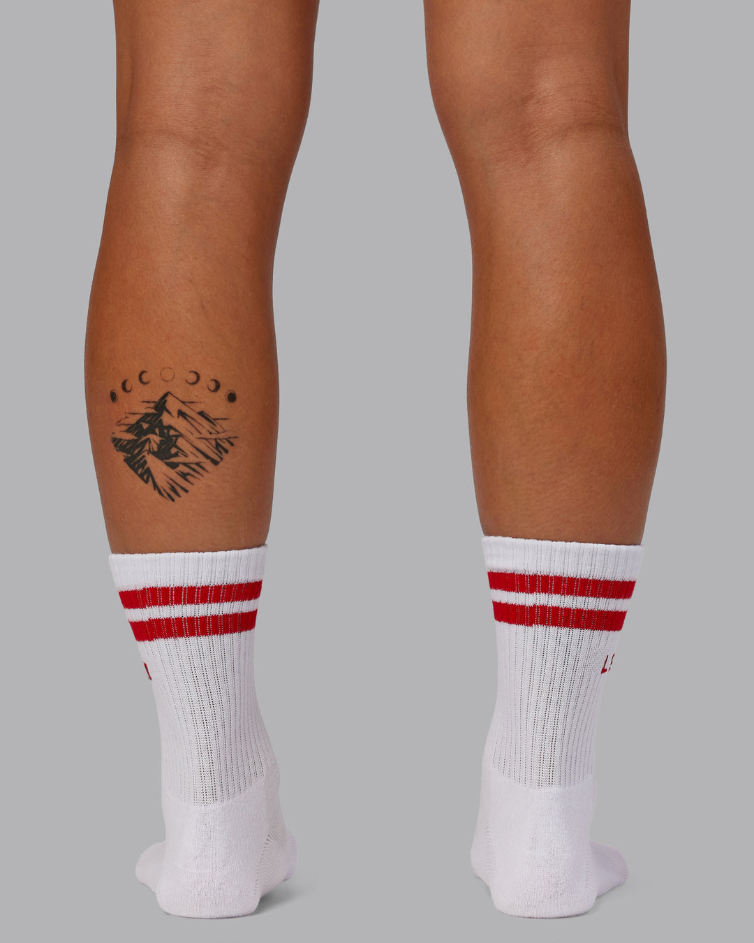 Model wearing Quarter Sock Pack - Candy Pink-Flame | Size:OS