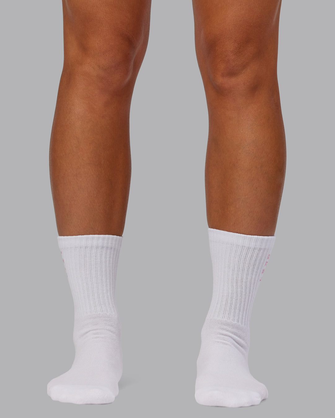 Model wearing Quarter Sock Pack - Candy Pink-Flame | Size:OS