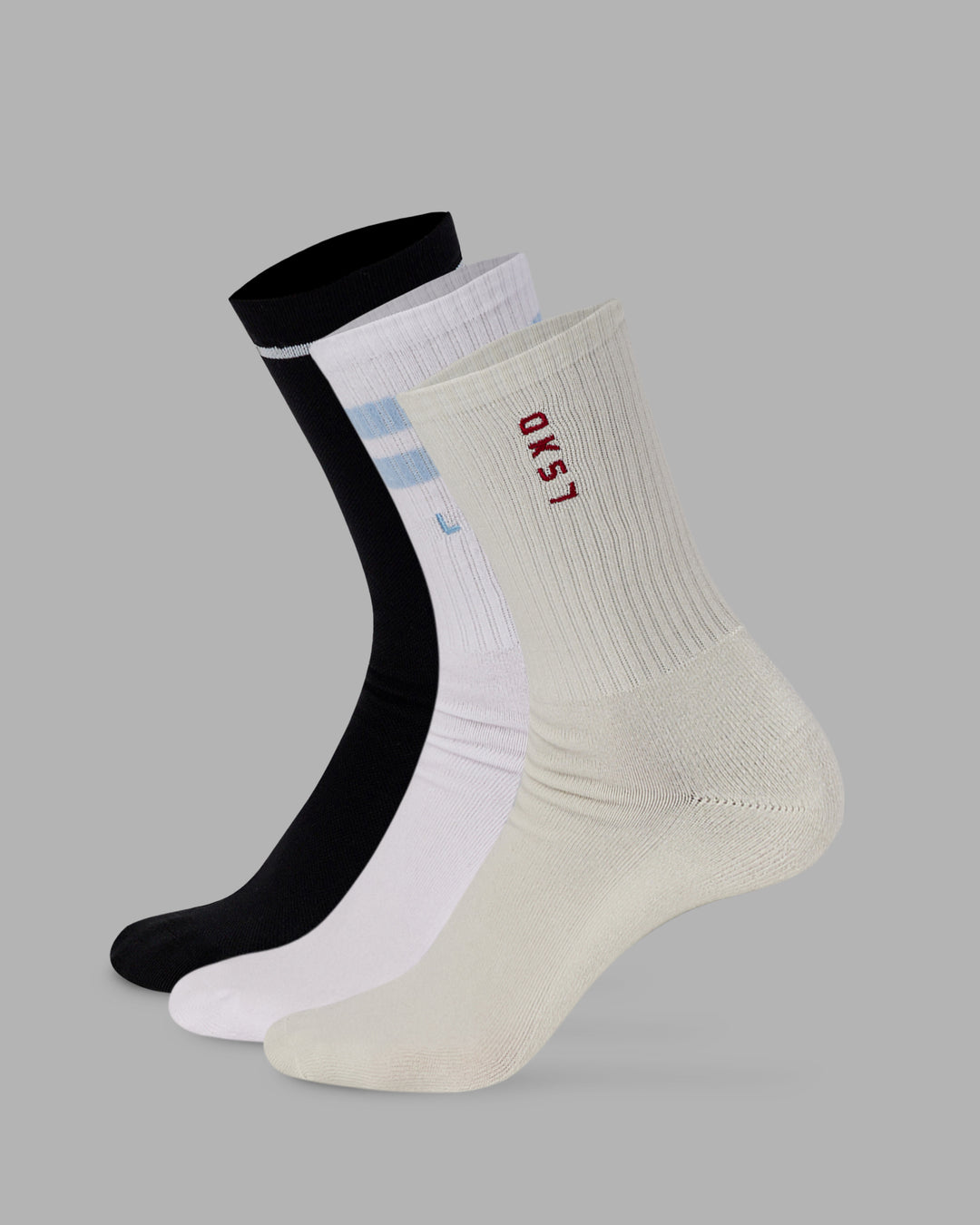 Model wearing Fast-Heritage-Signal Pack - Black/White/Bone-Glacial Blue | Size:OS