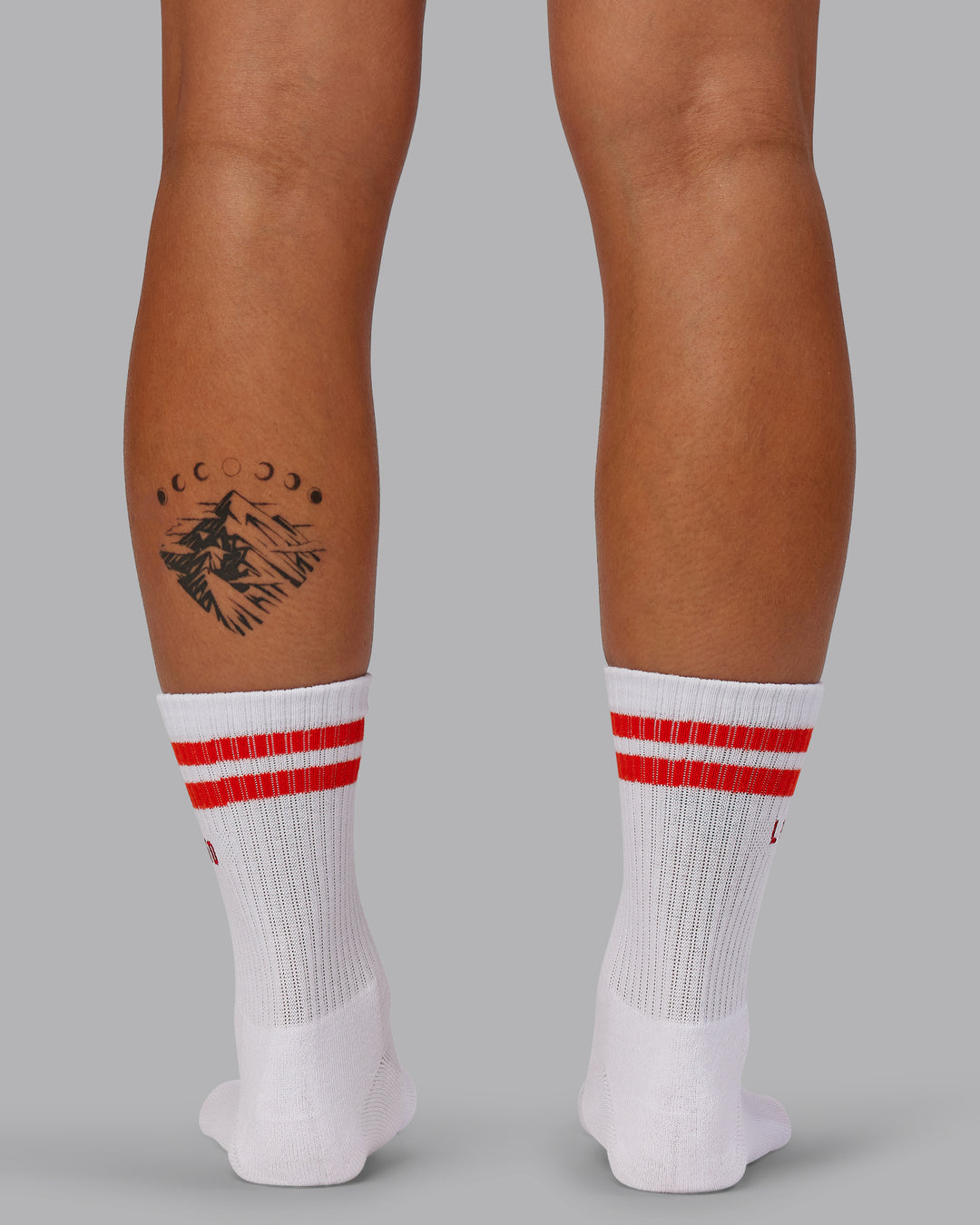 Model wearing Quarter Sock Pack - Light Cyan-Grenadine | Size:OS
