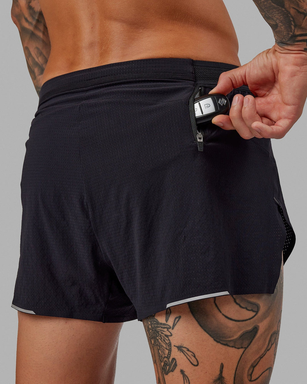 Race Day 3 Lined Running Shorts - Black