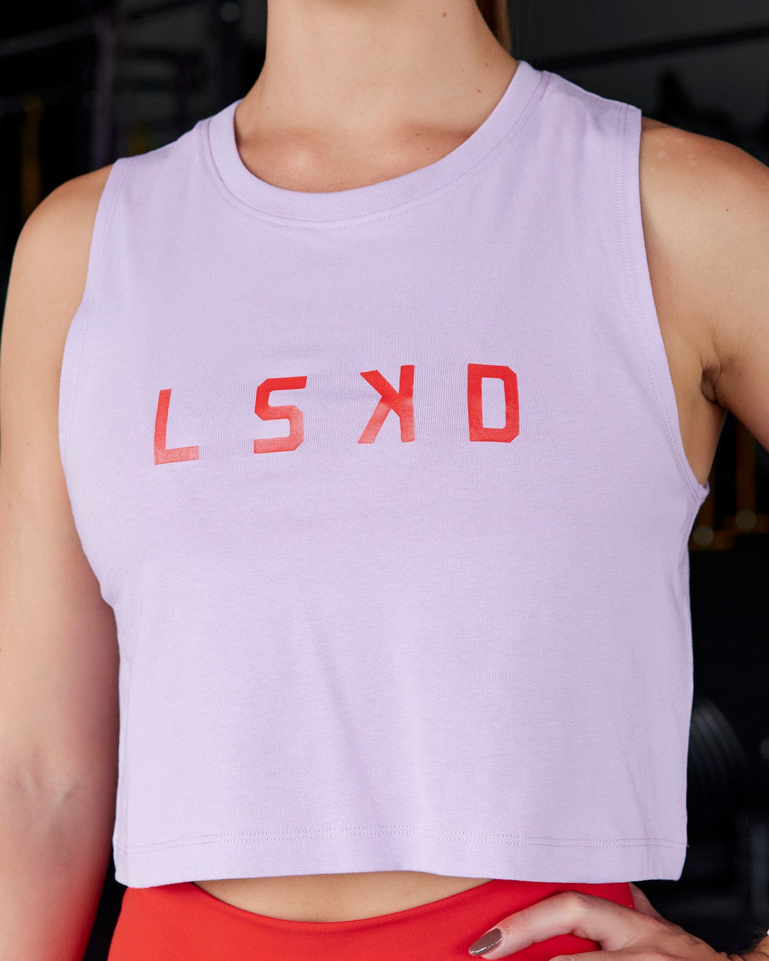 Agile FLXCotton Tank - Pale Lilac-Infrared