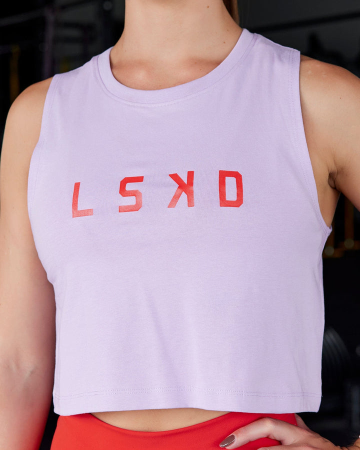 Agile FLXCotton Tank - Pale Lilac-Infrared