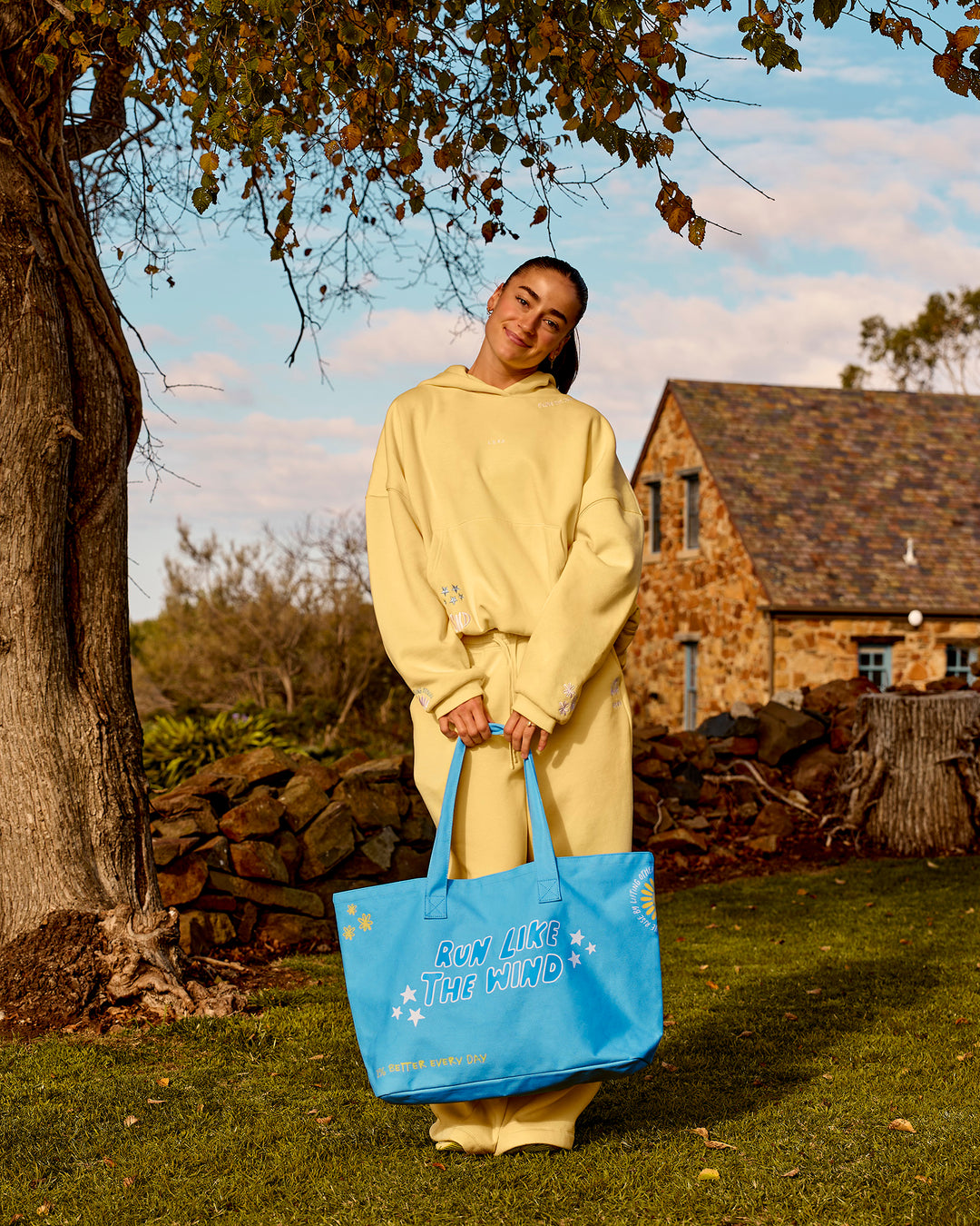 Hold It All Canvas Tote - Baltic Sea-Lemon