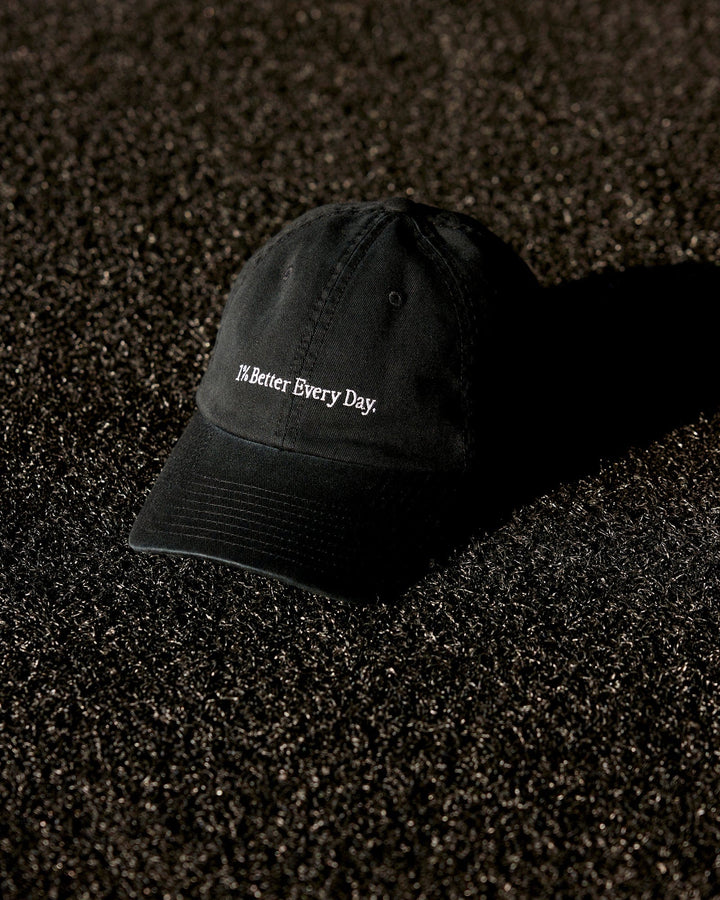 Washed 1% Better Cap - Black-White