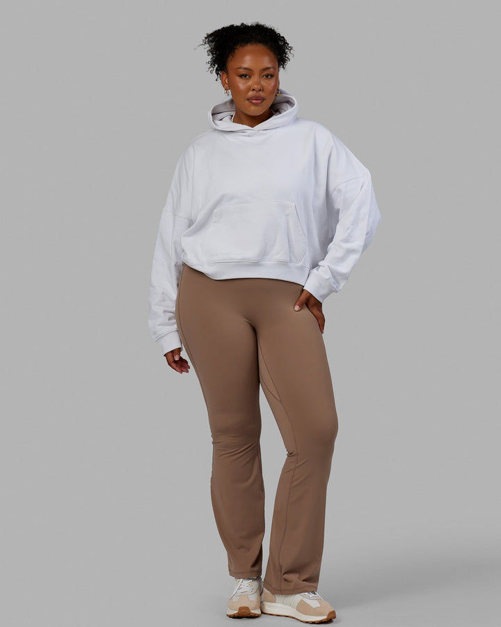 Woman wearing Ivy Hoodie - White