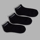 Daily 3 Pack Ankle Socks - Black
