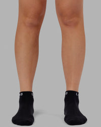 Daily Ankle Socks 3 Pack - Black-White