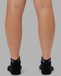 Daily Ankle Socks 3 Pack - Black-White