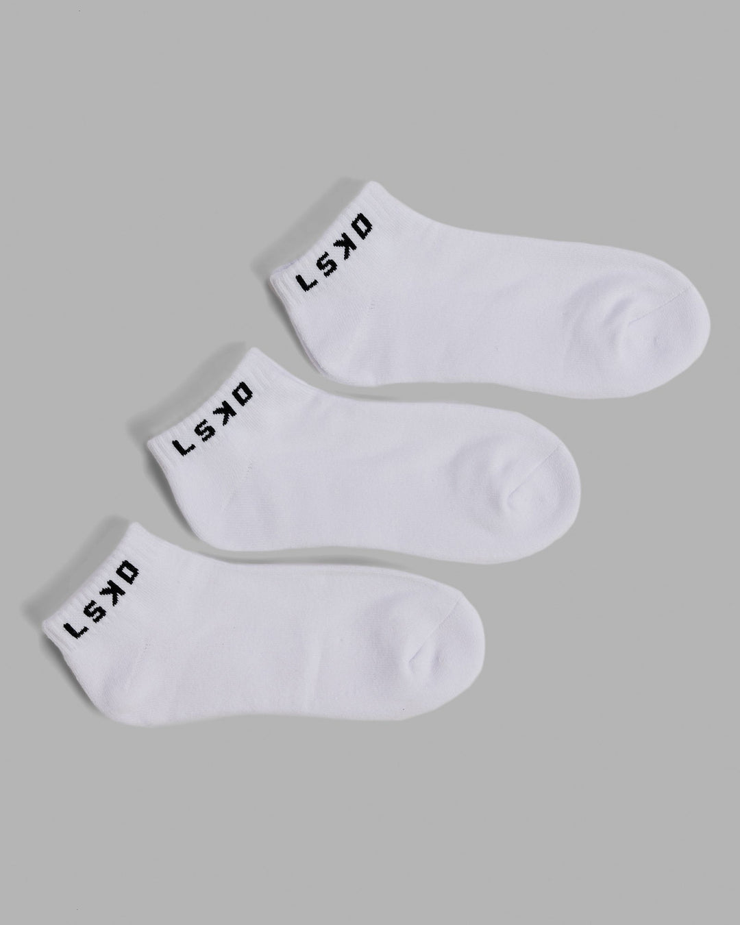 Daily 3 Pack Ankle Socks - White