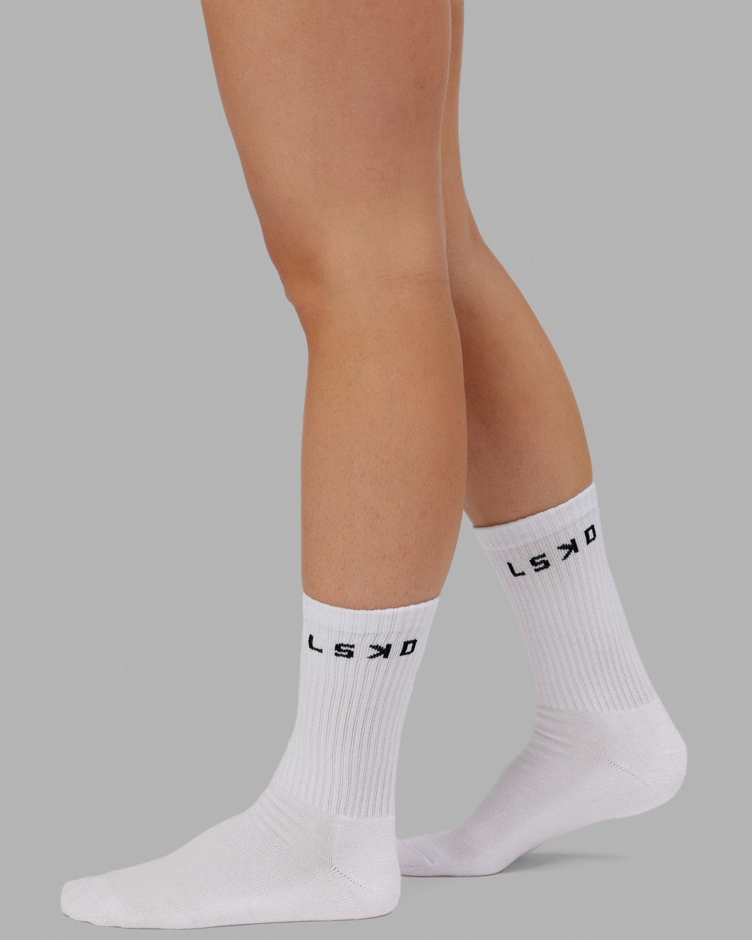 Daily 3 Pack Crew Sock - White