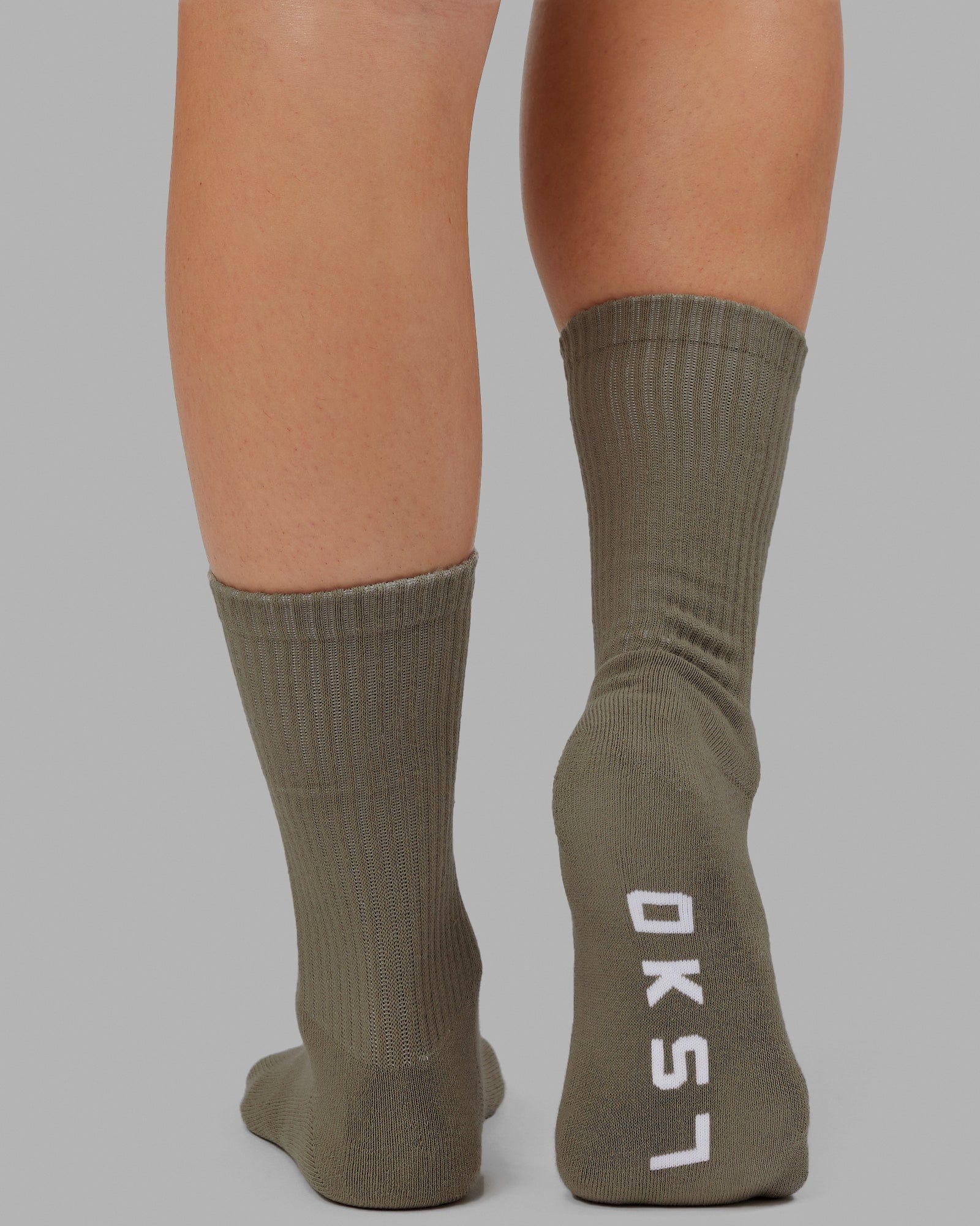 Essential 3 Pack Crew Sock - Khaki/Cream/Red