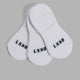 Performance No Show 3 Pack Socks - White